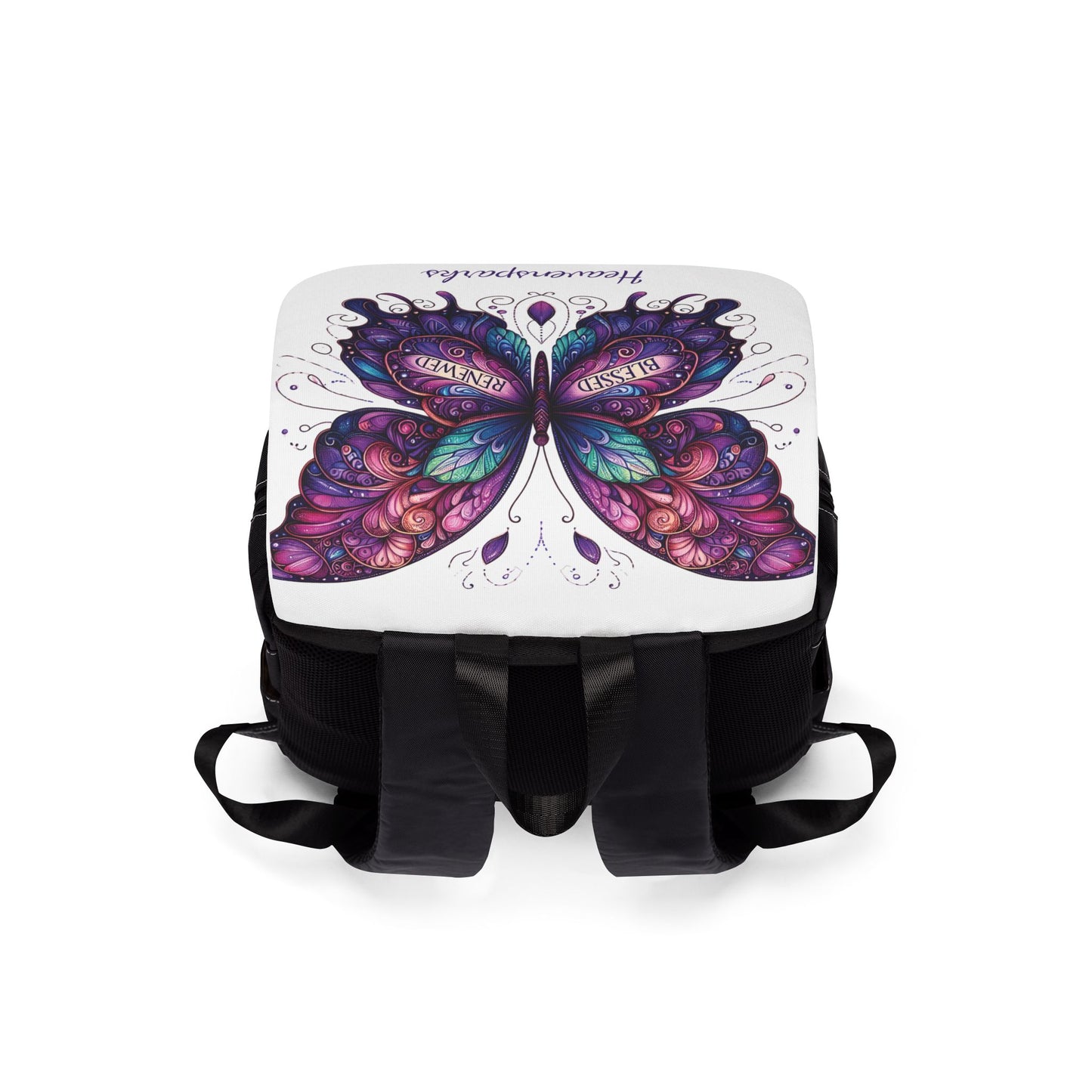 Blessed & Renewed Butterfly Unisex Casual Backpack