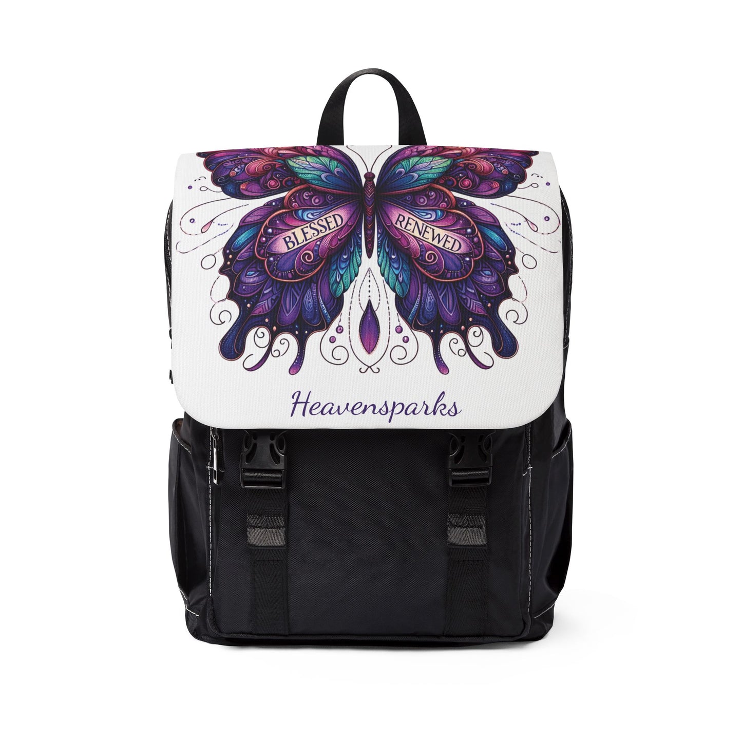 Blessed & Renewed Butterfly Unisex Casual Backpack