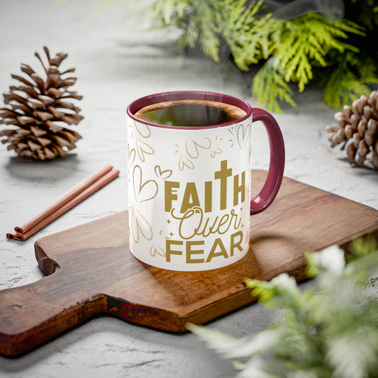FAITH OVER FEAR-Colorful Mugs