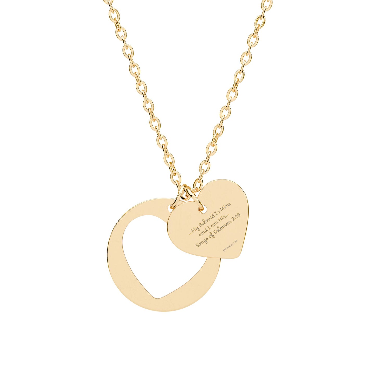 "My Beloved Is Mine"- Heart Necklace