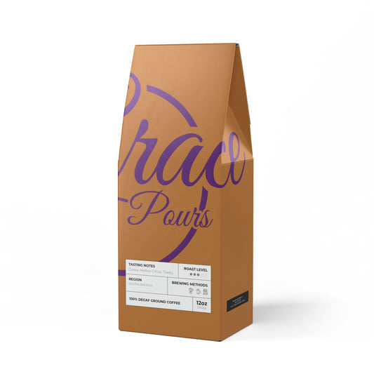 Grace Pours - DECAF Trapper Peak-Coffee Blend (Medium Roast)