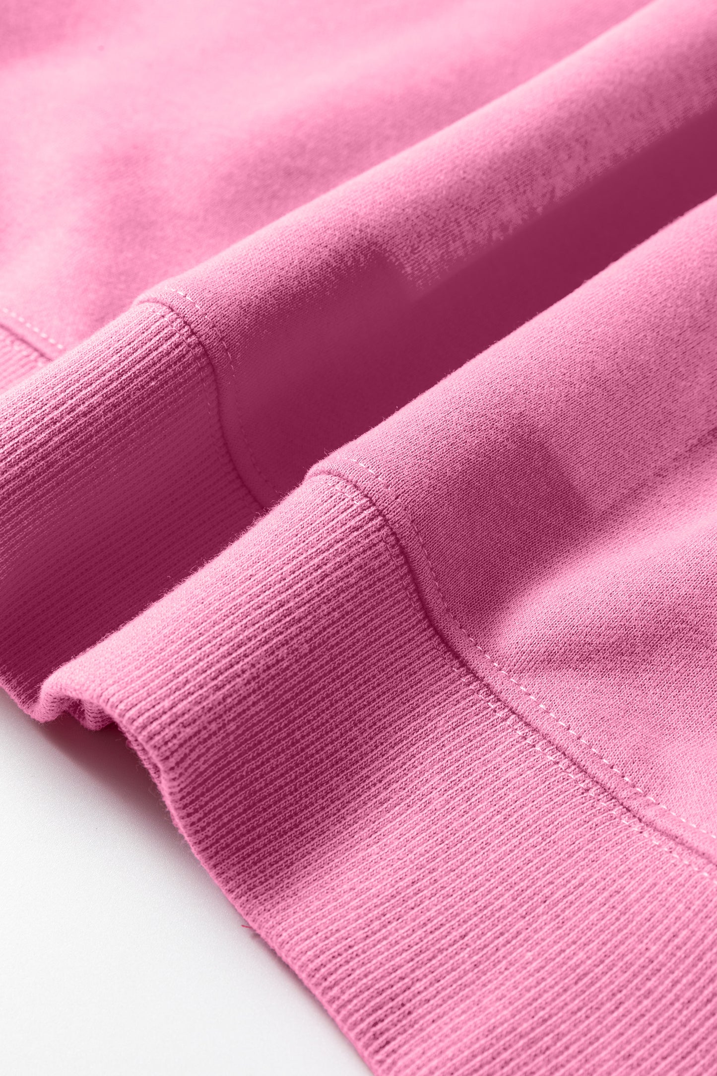 "Blessed"-Bright Pink Oversize Embroidered Mock Neck Sweatshirt