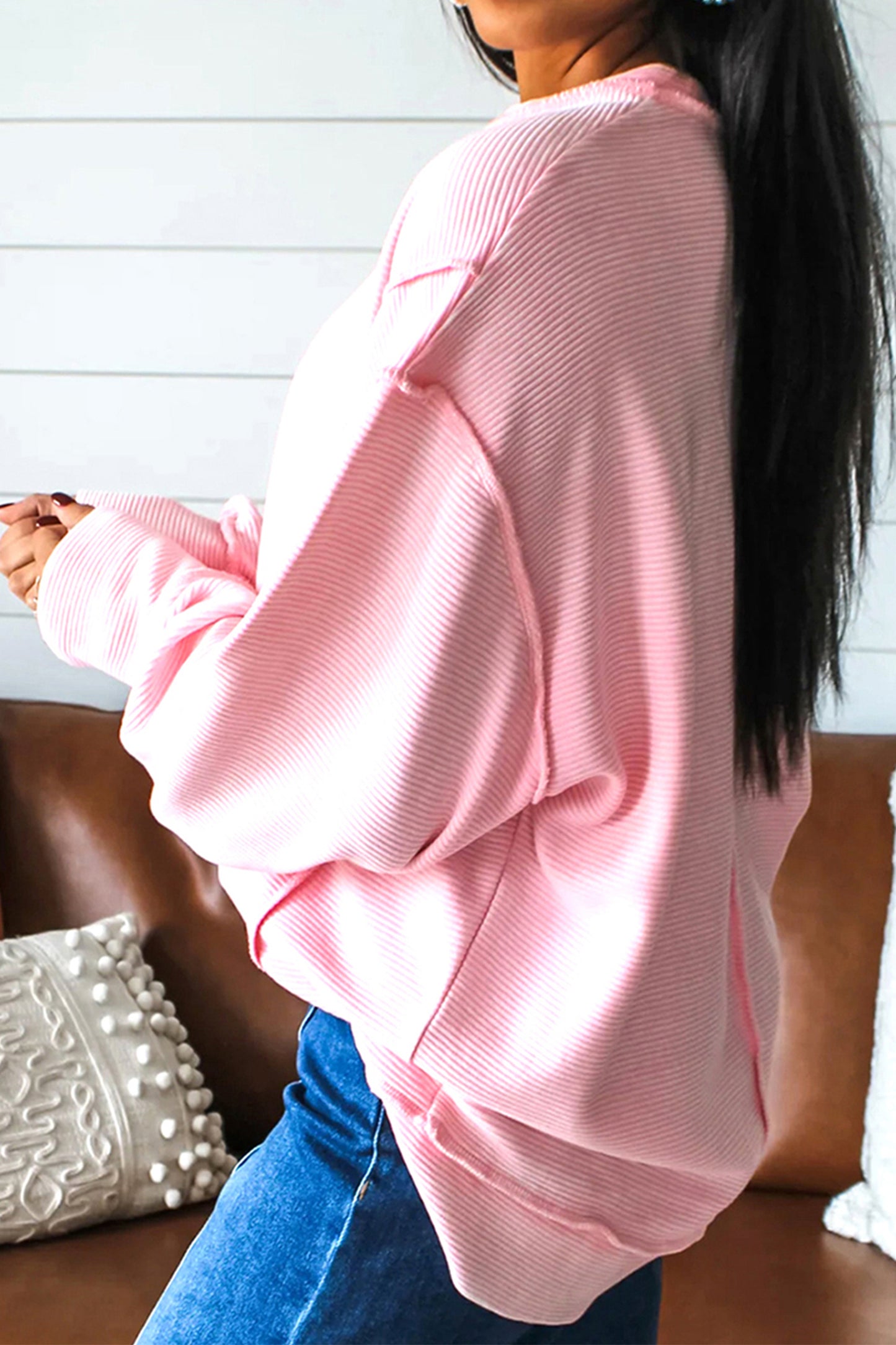 "You are so loved"  Bow Embroidered Graphic Pullover Top